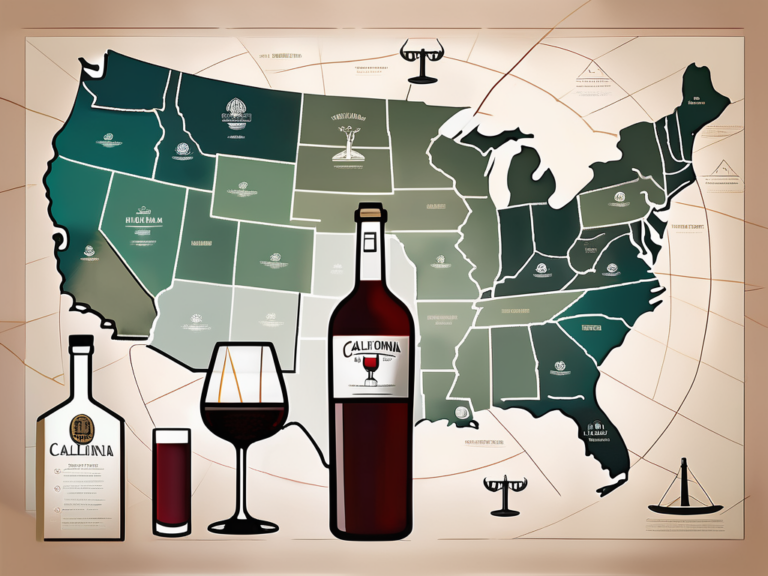 Various types of alcoholic beverages like wine