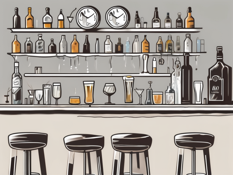 A bar setup in california